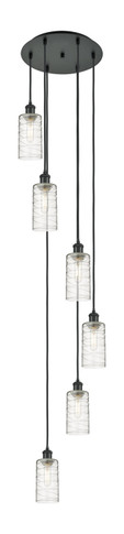 Pendants Multi-port/Cascade by Innovations ( 405 | 116B-6P-BK-G434-7DE Downtown Urban ) 
