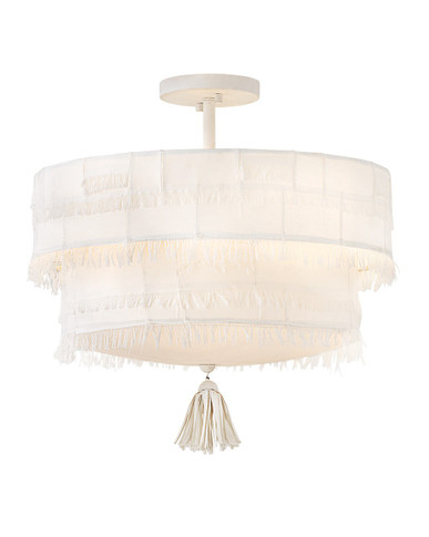 Semi-Flush Mts. Drum Shade by Hinkley ( 13 | 47421TXP Baya ) 