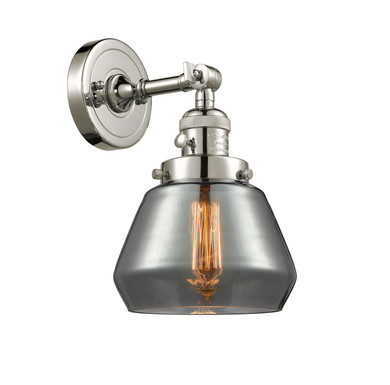 Sconces Single Glass by Innovations ( 405 | 203SW-PN-G173-LED Franklin Restoration ) 