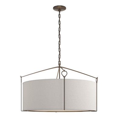 Pendants Drum Shade by Hubbardton Forge ( 39 | 104255-SKT-05-SE2899 Bow ) 