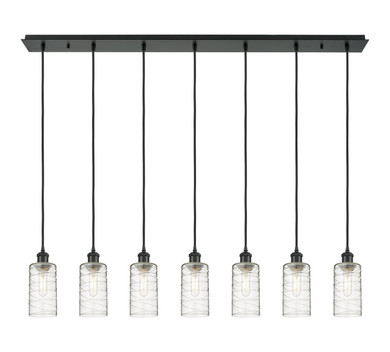 Linear/Island 4 Light + by Innovations ( 405 | 127B-7P-BK-G434-7DE Downtown Urban ) 