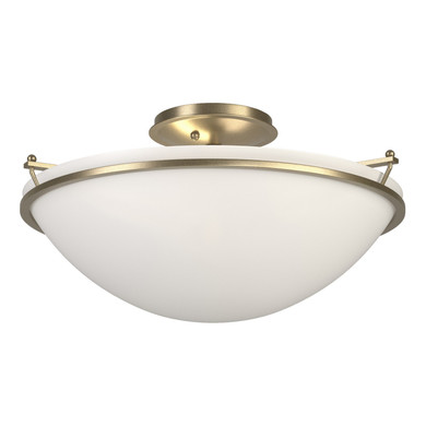 Semi-Flush Mts. Bowl Style by Hubbardton Forge ( 39 | 124304-SKT-84-GG0053 Simple Lines ) 