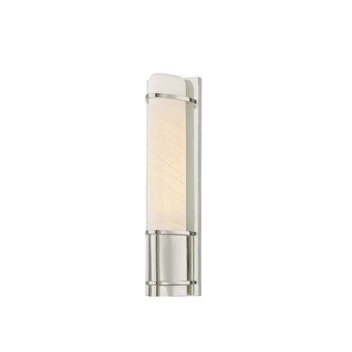 Sconces Single Glass by Hudson Valley ( 70 | 1116-PN Tottenville ) 