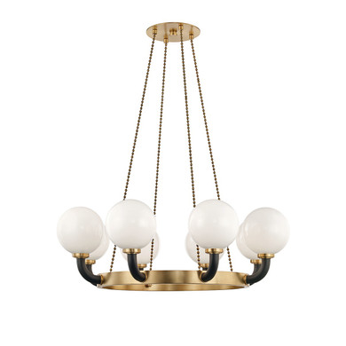 Large Chandeliers Glass Shade by Hudson Valley ( 70 | 3646-AGB/BK Werner ) 