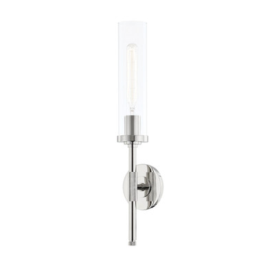 Sconces Single Glass by Hudson Valley ( 70 | 3700-PN Bowery ) 