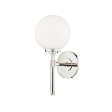 Sconces Single Glass by Hudson Valley ( 70 | 3701-PN Bowery ) 