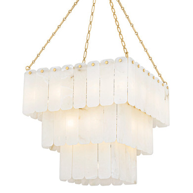 Mid. Chandeliers Glass Down by Hudson Valley ( 70 | 7433-AGB Moissanite ) 