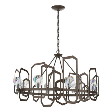 Large Chandeliers Glass Shade by Hubbardton Forge ( 39 | 105020-SKT-05-CR Gatsby ) 