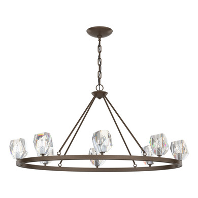 Large Chandeliers Glass Shade by Hubbardton Forge ( 39 | 105021-SKT-05-CR Gatsby ) 