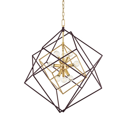 Pendants Metal Shade by Hudson Valley ( 70 | 1222-AGB Roundout ) 