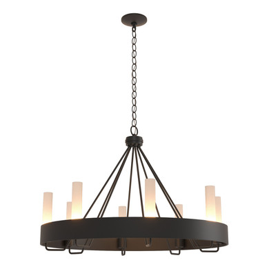Mid. Chandeliers Glass Up by Hubbardton Forge ( 39 | 105040-SKT-10-FD0611 Banded ) 