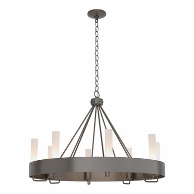 Mid. Chandeliers Glass Up by Hubbardton Forge ( 39 | 105040-SKT-14-FD0611 Banded ) 