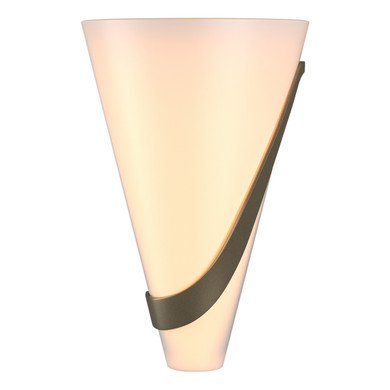 Sconces Single Glass by Hubbardton Forge ( 39 | 206563-SKT-RGT-84-GG0074 Half Cone ) 