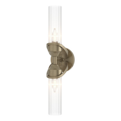 Sconces Double Glass by Hubbardton Forge ( 39 | 201346-SKT-84-ZM0634 Bow ) 