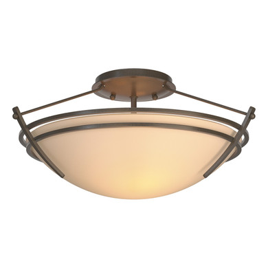 Semi-Flush Mts. Bowl Style by Hubbardton Forge ( 39 | 124412-SKT-07-SS0047 Tryne ) 