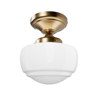 Semi-Flush Mts. Glass Down by Hunter ( 47 | 48065 Saddle Creek ) 