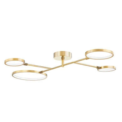 Semi-Flush Mts. Ring Shade/Halo by Hudson Valley ( 70 | 4104-AGB Saturn ) 