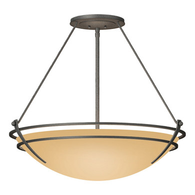 Semi-Flush Mts. Bowl Style by Hubbardton Forge ( 39 | 124442-SKT-20-SS0054 Tryne ) 