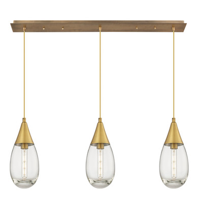Linear/Island 3 Light Bar by Innovations ( 405 | 123-450-1P-BB-G450-6CL Downtown Urban ) 