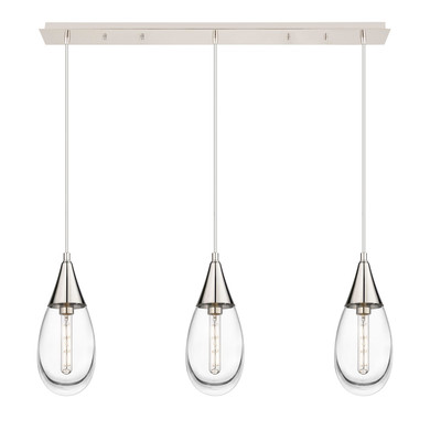 Linear/Island 3 Light Bar by Innovations ( 405 | 123-450-1P-PN-G450-6CL Downtown Urban ) 