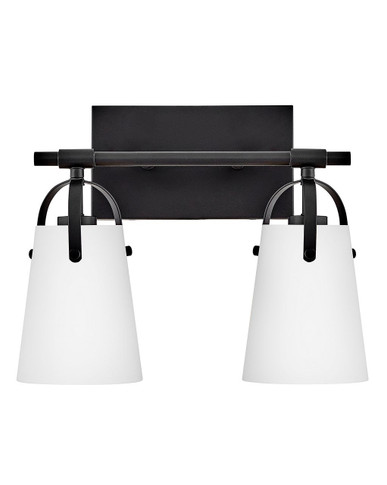 Bathroom Fixtures Two Lights by Hinkley ( 13 | 5132BK-OP Foster ) 