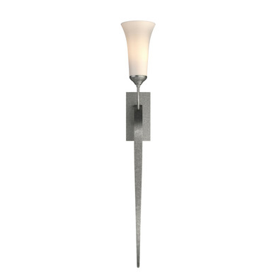 Sconces Single Glass by Hubbardton Forge ( 39 | 204526-SKT-20-GG0068 Sweeping Taper ) 