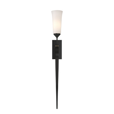 Sconces Single Glass by Hubbardton Forge ( 39 | 204529-SKT-10-GG0350 Sweeping Taper ) 