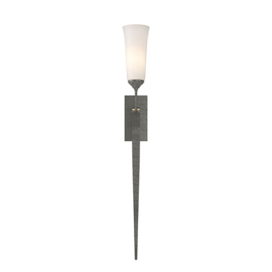 Sconces Single Glass by Hubbardton Forge ( 39 | 204529-SKT-20-GG0350 Sweeping Taper ) 