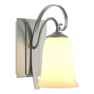 Sconces Single Glass by Hubbardton Forge ( 39 | 204531-SKT-82-GG0035 Scroll ) 