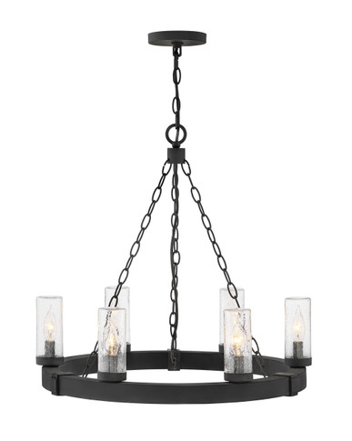 Mid. Chandeliers Glass Up by Hinkley ( 13 | 29206BK Sawyer ) 