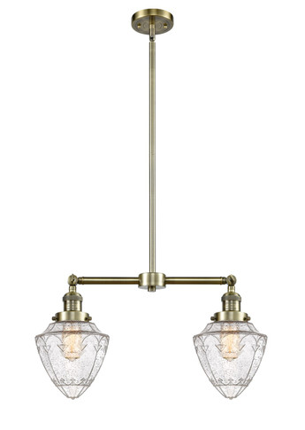 Linear/Island 2 Light Bar by Innovations ( 405 | 209-AB-G664-7-LED Franklin Restoration ) 