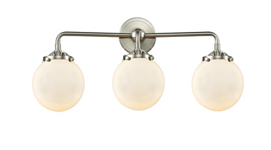 Bathroom Fixtures Three Lights by Innovations ( 405 | 284-3W-SN-G201-6 Nouveau ) 