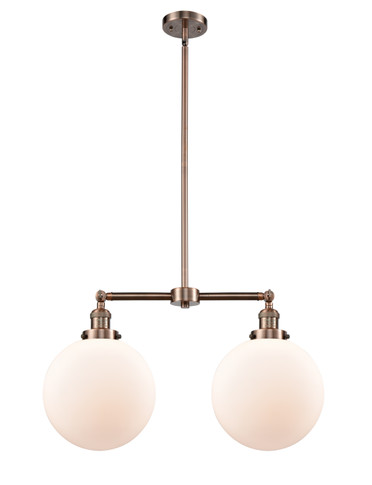 Mid. Chandeliers Glass Down by Innovations ( 405 | 209-AC-G201-10 Franklin Restoration ) 
