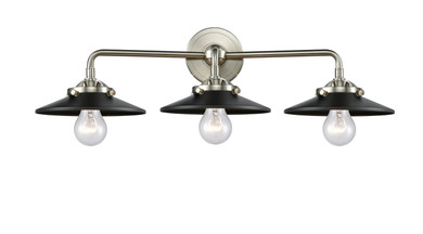 Bathroom Fixtures Three Lights by Innovations ( 405 | 284-3W-SN-M6-BK Nouveau ) 