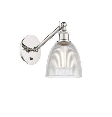 Sconces Single Glass by Innovations ( 405 | 317-1W-PN-G382-LED Ballston ) 