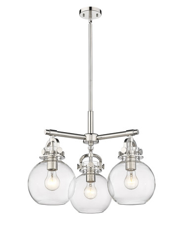 Mini Chandeliers Glass Shade by Innovations ( 405 | 410-3CR-PN-G410-7CL Downtown Urban ) 