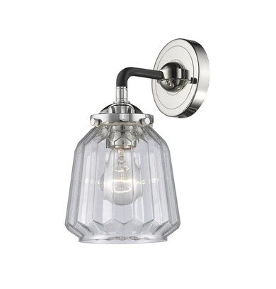 Sconces Single Glass by Innovations ( 405 | 284-1W-BPN-G142 Nouveau ) 