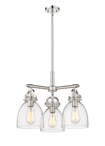 Mini Chandeliers Glass Shade by Innovations ( 405 | 410-3CR-PN-G412-7SDY Downtown Urban ) 