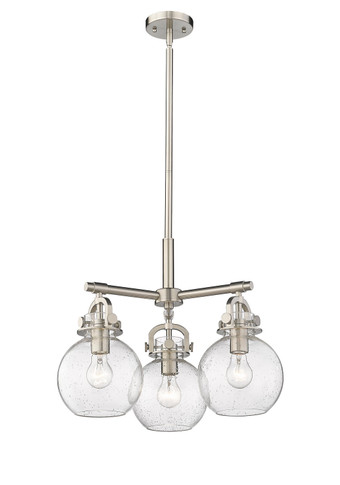 Mini Chandeliers Glass Shade by Innovations ( 405 | 410-3CR-SN-G410-7SDY Downtown Urban ) 