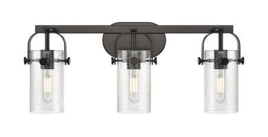 Bathroom Fixtures Three Lights by Innovations ( 405 | 423-3W-BK-G423-7SDY Downtown Urban ) 