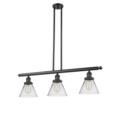 Linear/Island 3 Light Bar by Innovations ( 405 | 213-BK-G42-LED Franklin Restoration ) 