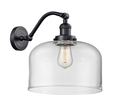 Sconces Single Glass by Innovations ( 405 | 515-1W-BK-G72-L-LED Franklin Restoration ) 
