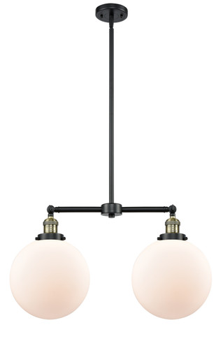 Mid. Chandeliers Glass Down by Innovations ( 405 | 209-BAB-G201-10 Franklin Restoration ) 
