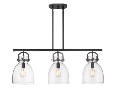 Linear/Island 3 Light Bar by Innovations ( 405 | 410-3I-BK-G412-10CL Downtown Urban ) 
