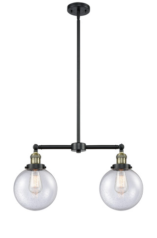 Mid. Chandeliers Glass Down by Innovations ( 405 | 209-BAB-G204-8 Franklin Restoration ) 