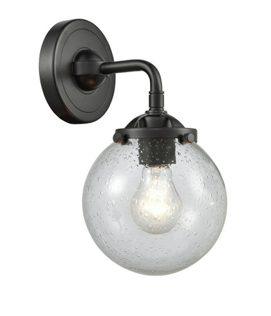 Sconces Single Glass by Innovations ( 405 | 284-1W-OB-G204-6-LED Nouveau ) 