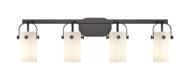 Bathroom Fixtures Four Lights by Innovations ( 405 | 423-4W-BK-G423-7WH Downtown Urban ) 