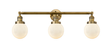 Bathroom Fixtures Three Lights by Innovations ( 405 | 205-BB-G201-6-LED Franklin Restoration ) 