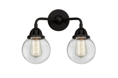 Bathroom Fixtures Two Lights by Innovations ( 405 | 288-2W-BK-G202-6-LED Nouveau 2 ) 