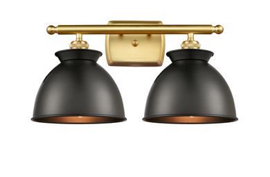 Bathroom Fixtures Two Lights by Innovations ( 405 | 516-2W-SG-M14-BK-LED Ballston ) 
